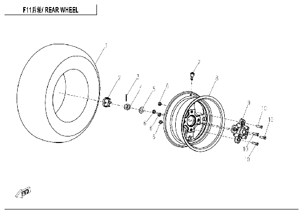 F11 REAR WHEEL