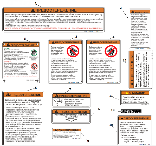 F19-A RUSSIAN WARNING DECALS