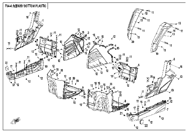 F04-4 BOTTOM PLASTICS