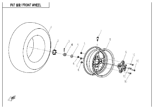F07 FRONT WHEEL
