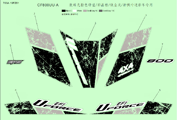 F19-H U8 NEW MAPLE CAMO CHARACTER DECALS