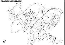 E01-3 CVT CASE ASSY