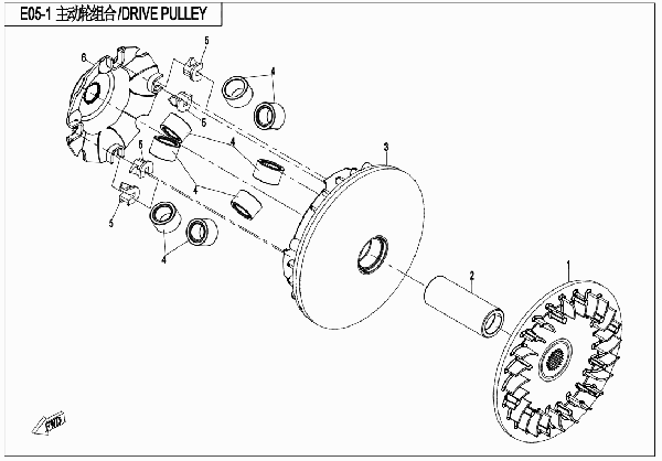 E05-1 DRIVE PULLEY