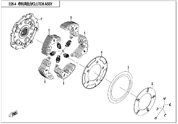 E05-4 CLUTCH ASSY