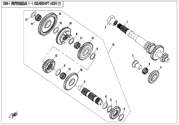 E06-1 TRANSMISSION SYSTEM (1) (OLD)