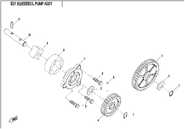 E07 OIL PUMP ASSY