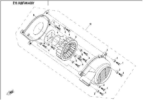 E18 FAN ASSY