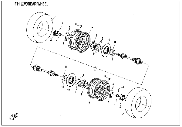 F11 REAR WHEEL