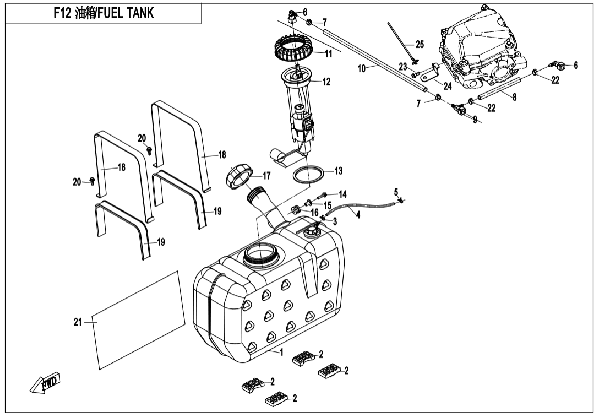 F12 FUEL TANK