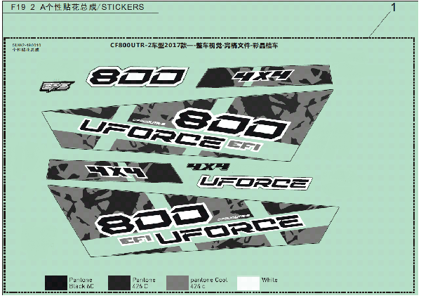 F19-2-A DECAL KITS (CRYSTAL ORANGE)