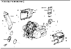 F00-2-V1 CVT AIR PIPE/ SIDE COVER