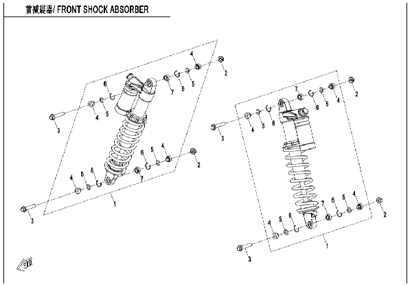 F05-2-C FRONT SHOCK ANSORBER (PREMIUM, WITHOUT ABS)