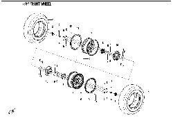 F07-B FRONT WHEEL (WITH LOCK RING)