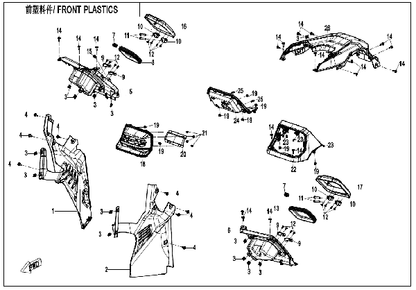 F04-2 FRONT PLASTICS