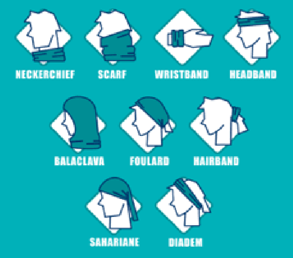 Šatka bandana CFMOTO (modrá)