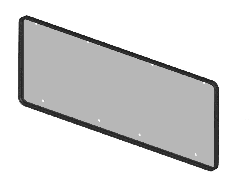 U10 PRO Náhradné zadné sklo DFK