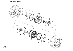 F11-B REAR WHEEL (WITH LOCK RING)