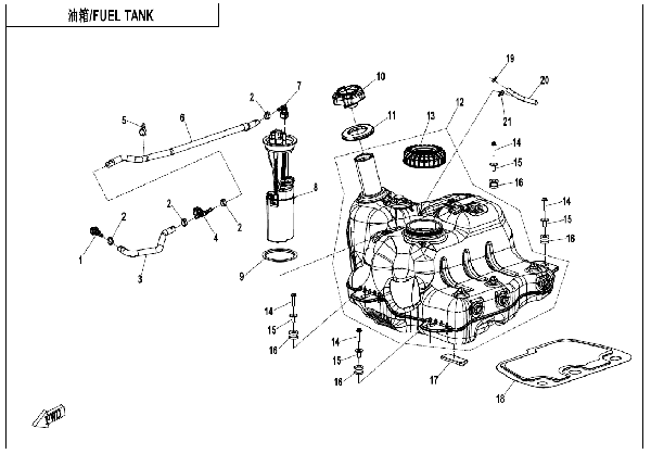 F12 FUEL TANK