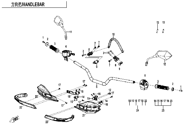F10-1-V2 HANDLEBAR