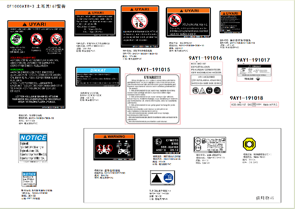 F19-B DECAL WARNING (TURKEY)
