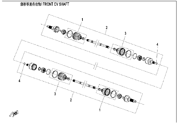 F27 FRONT CV SHAFT