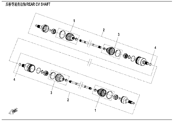 F28 REAR CV SHAFT