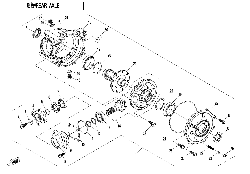 F33‑B REAR AXLE (NO DIFFERENTIAL)