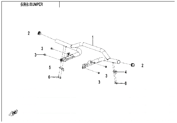 F80-2-A BUMPER (MUD INTERNATIONAL VERSION)