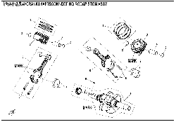 E04 CRANKSHAFT, CONNECTING ROD, PISTON ASSY