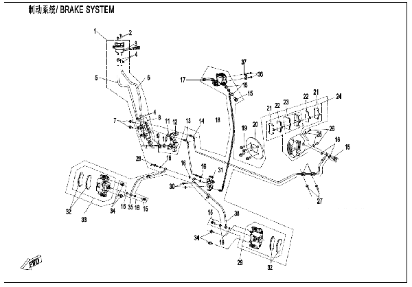 F08-1-B-V2 BRAKE SYSTEM