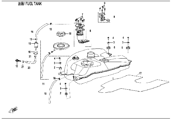 F12-V2 FUEL TANK