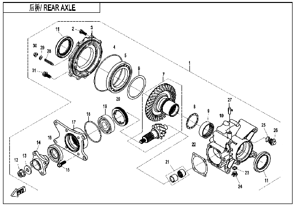 F33-V2 REAR AXLE