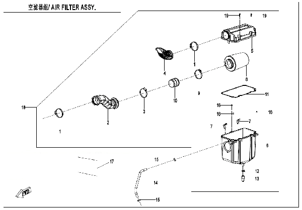 F41-V3 AIR FILTER ASSY