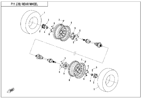F11 REAR WHEEL