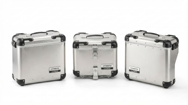 Sada hliníkových kufrov CFMOTO MT EVO (strieborná)