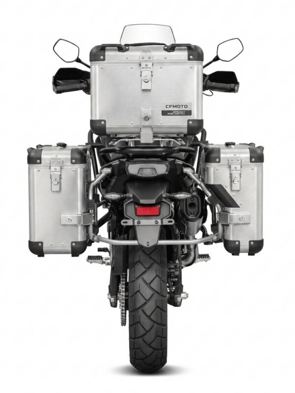 Sada hliníkových kufrov CFMOTO MT EVO (strieborná)