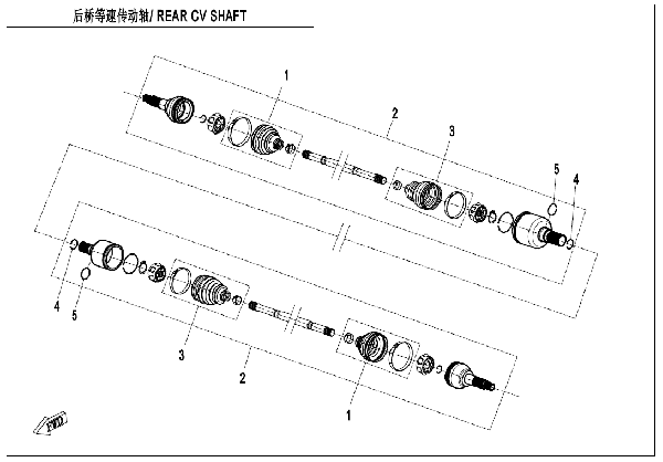 F28 REAR CV SHAFT