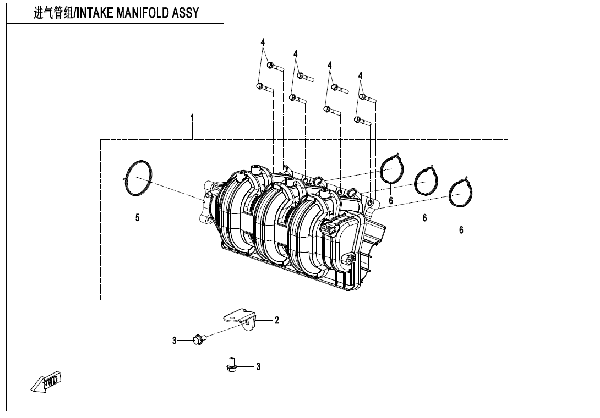 E20-B INTAKE MANIFOLD ASSY