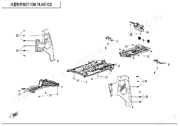F04-5-V2 BOTTOM PLASTICS