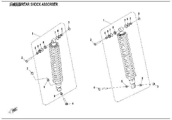 F06-2-A REAR SHOCK ABSORBER (OIL)