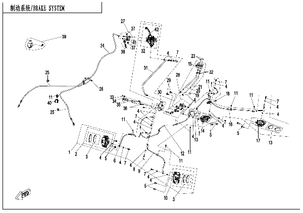 F08-B BRAKE SYSTEM - RH, PARKING