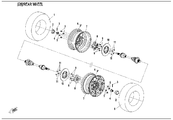 F11 REAR WHEEL