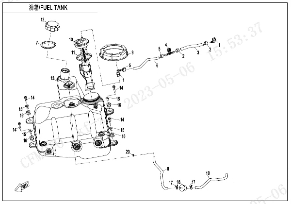 F12-V3 FUEL TANK