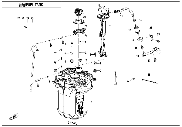F12 FUEL TANK
