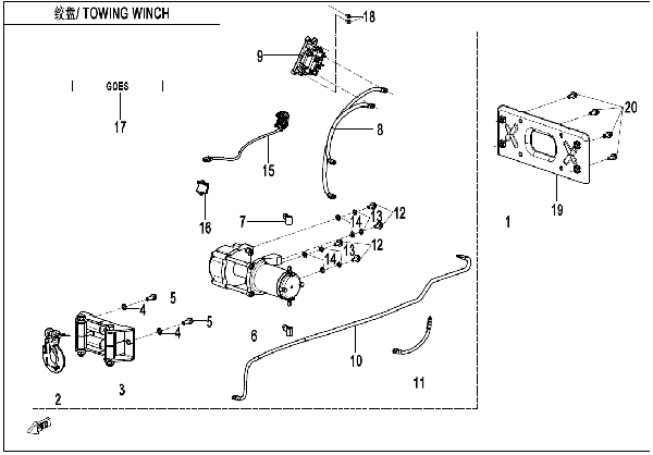 F15-2-A-V2 TOWING WINCH (WIRE ROPE)