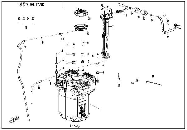 F12 FUEL TANK