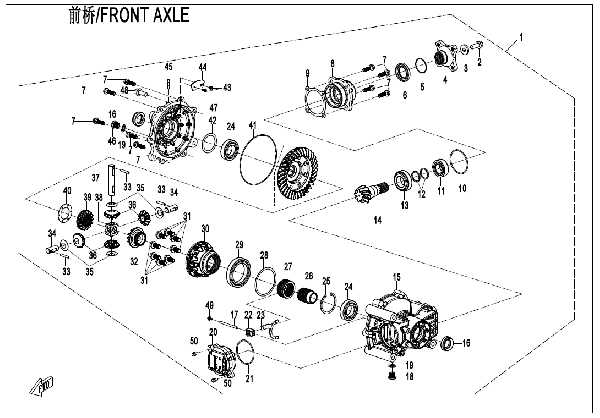 F31 FRONT AXLE