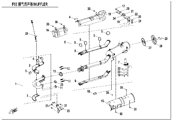 F02-A MUFFLER (INTERNATIONAL)