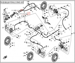 NÁHRADNÉ DIELY CF MOTO UTV 830 EFI - Hydraulické brzdy