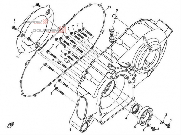 NÁHRADNÉ DIELY CF MOTO UTV 830 EFI - Skriňa CVT